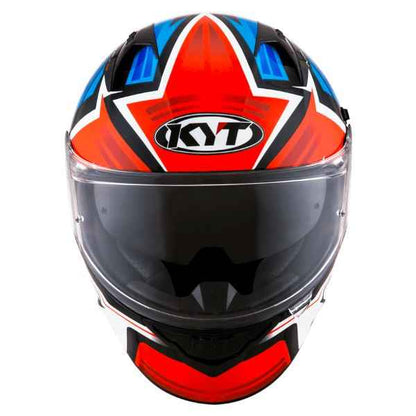 KYT NFR Artwork Red Blue Gloss Helmet