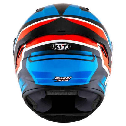 KYT NFR Artwork Red Blue Gloss Helmet