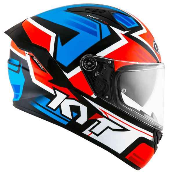 KYT NFR Artwork Red Blue Gloss Helmet
