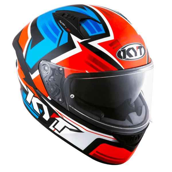 KYT NFR Artwork Red Blue Gloss Helmet
