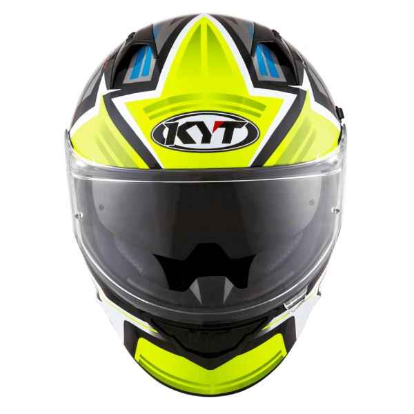 KYT NFR Artwork Yellow Grey Gloss Helmet