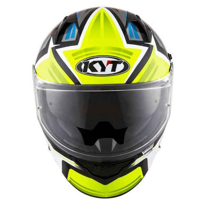 KYT NFR Artwork Yellow Grey Gloss Helmet