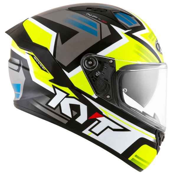 KYT NFR Artwork Yellow Grey Gloss Helmet