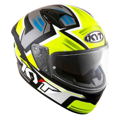 KYT NFR Artwork Yellow Grey Gloss Helmet