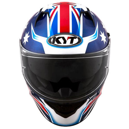 KYT NFR Brock Parkes Blue Gloss Helmet