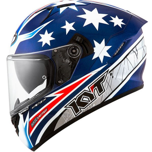 KYT NFR Brock Parkes Blue Gloss Helmet