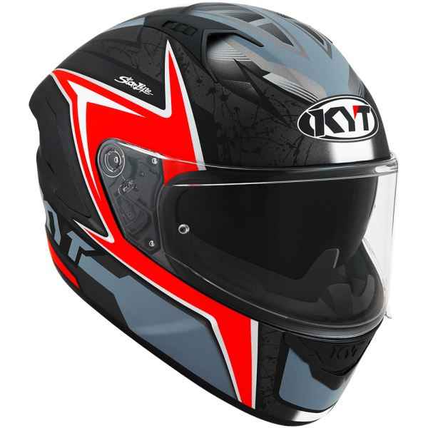 KYT NFR Mindset Matt Anthracite Red Helmet