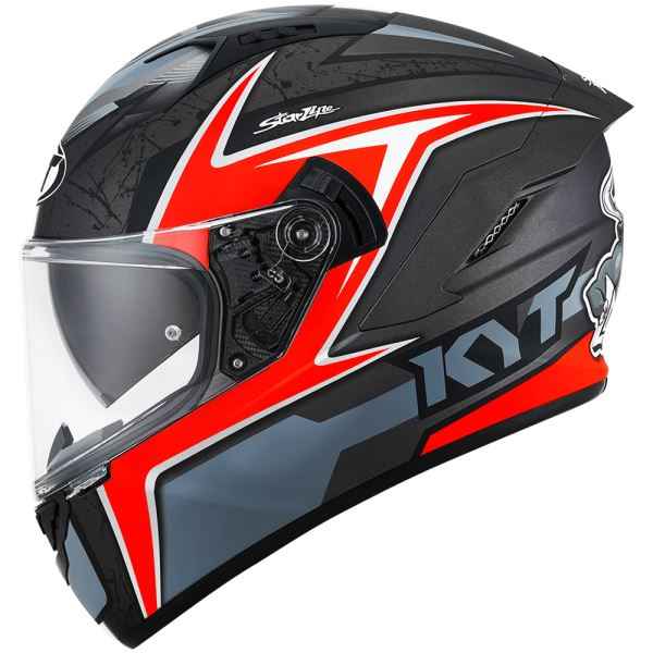 KYT NFR Mindset Matt Anthracite Red Helmet