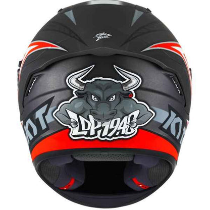 KYT NFR Mindset Matt Anthracite Red Helmet