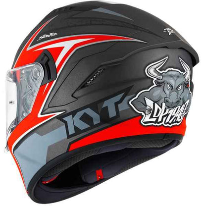 KYT NFR Mindset Matt Anthracite Red Helmet