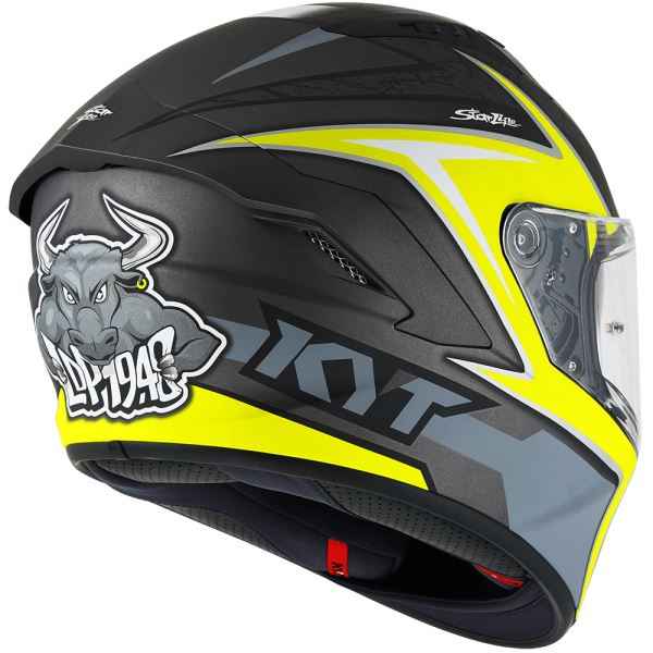 KYT NFR Mindset Matt Anthracite Yellow Helmet