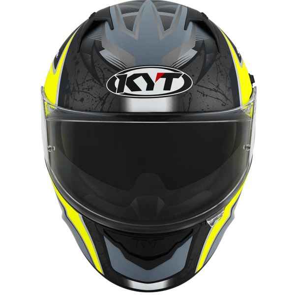 KYT NFR Mindset Matt Anthracite Yellow Helmet
