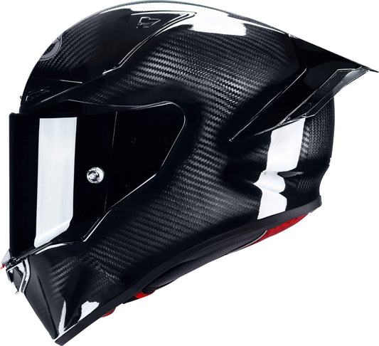 KYT R1R Carbon Solid Gloss Black - Helmet