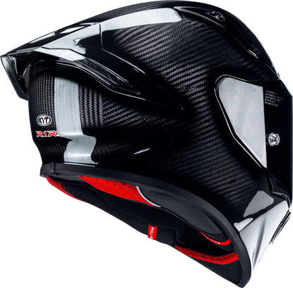 KYT R1R Carbon Solid Gloss Black - Helmet