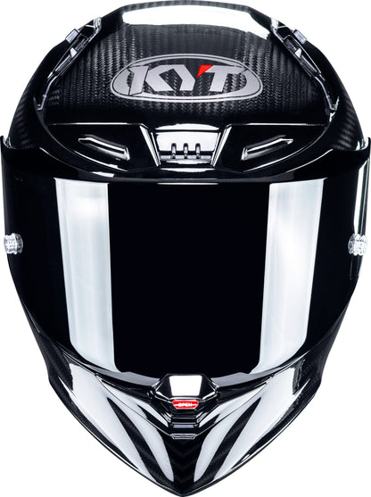 KYT R1R Carbon Solid Gloss Black - Helmet