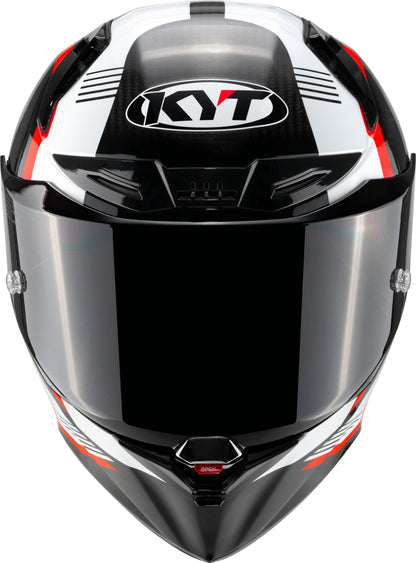 KYT R1R Carbon Zone Gloss Black Red - Helmet