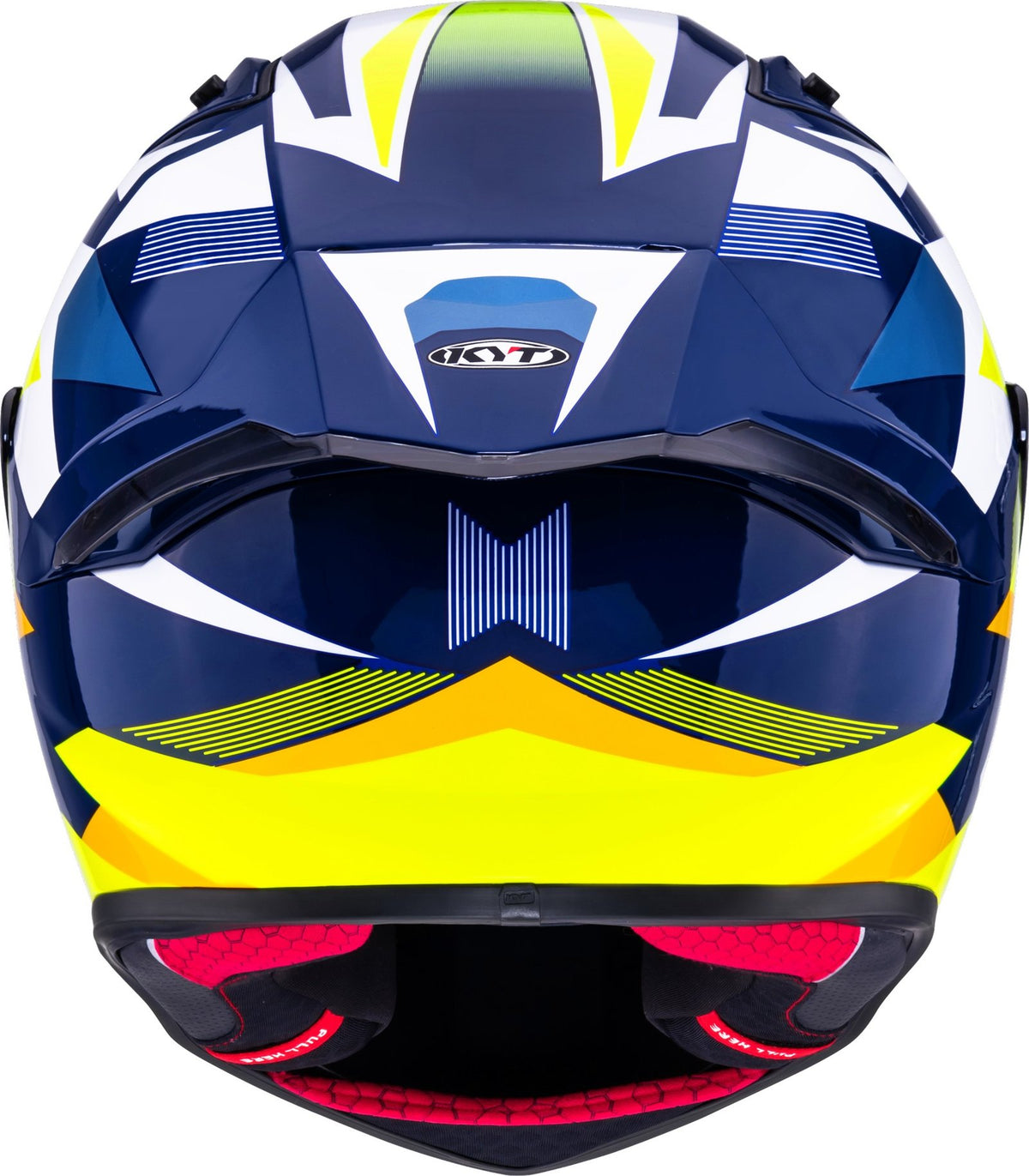 KYT R1R Diamond Gloss Blue Yellow - Helmet
