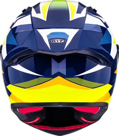 KYT R1R Diamond Gloss Blue Yellow - Helmet