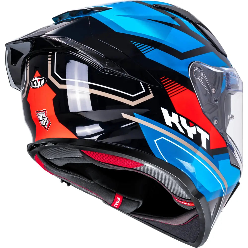 KYT R2R Pro Parsec Gloss Black/Blue/Red - Helmet