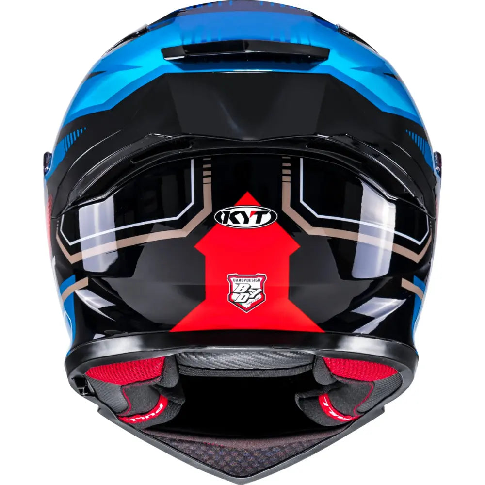 KYT R2R Pro Parsec Gloss Black/Blue/Red - Helmet