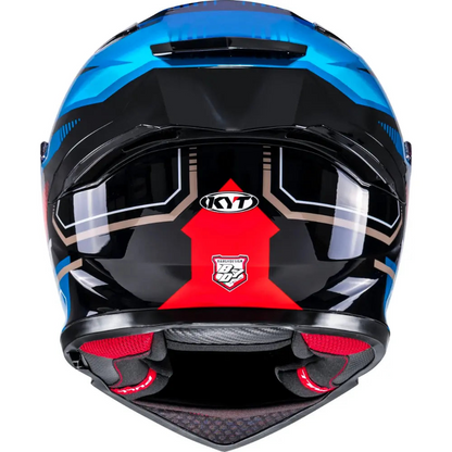 KYT R2R Pro Parsec Gloss Black/Blue/Red - Helmet