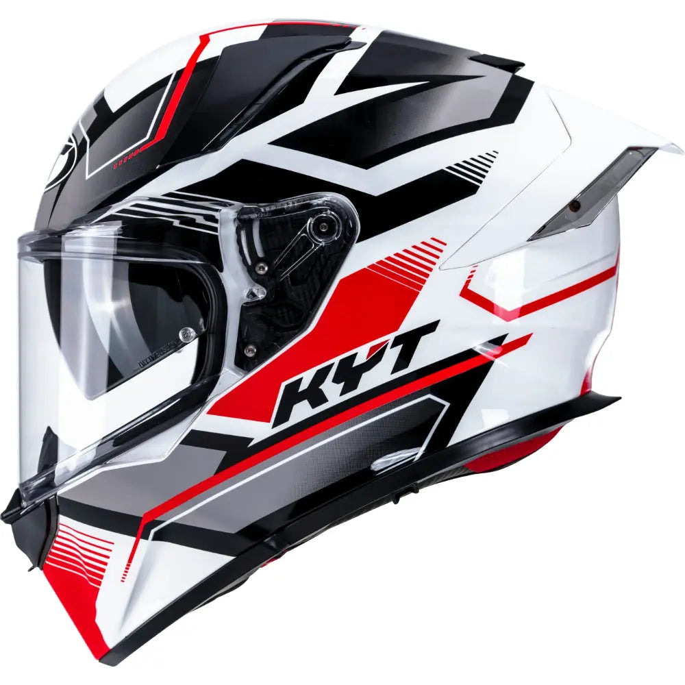 KYT R2R Pro Parsec Gloss WhiteRed - Helmet