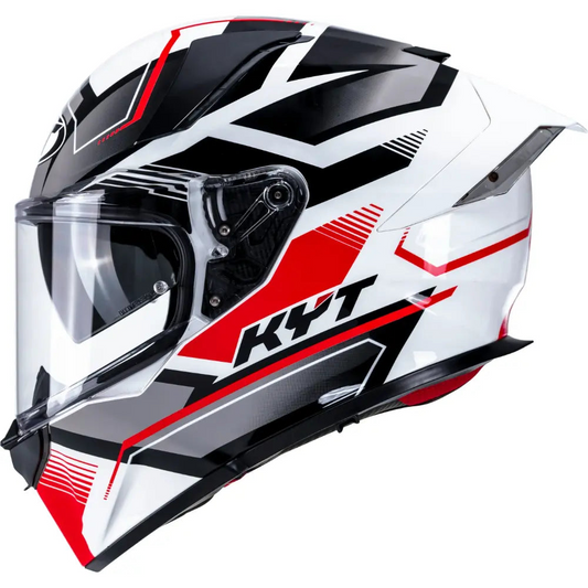 KYT R2R Pro Parsec Gloss WhiteRed - Helmet