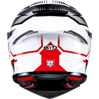 KYT R2R Pro Parsec Gloss White/Red - Helmet