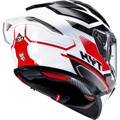 KYT R2R Pro Parsec Gloss White/Red - Helmet