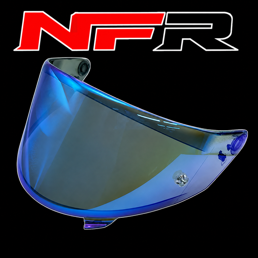 KYT Spare Visor For NFR Helmets - Iridium Blue