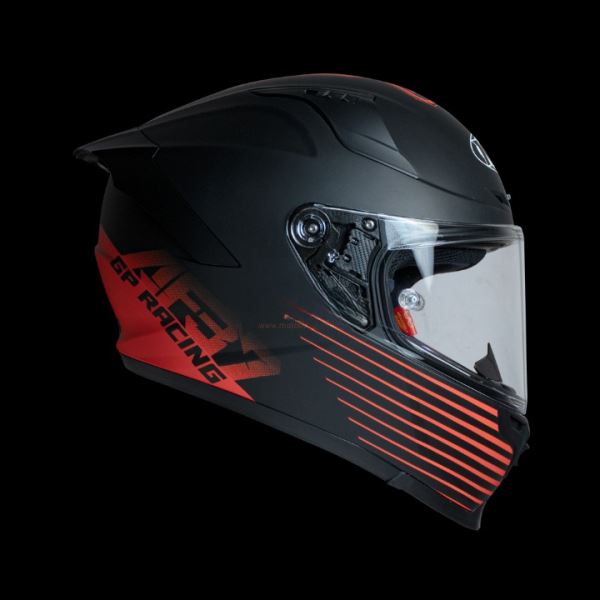 KYT Striker 2V AF37 Livery Matt Black Red Helmet