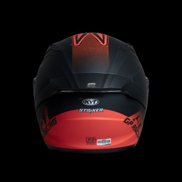 KYT Striker 2V AF37 Livery Matt Black Red Helmet