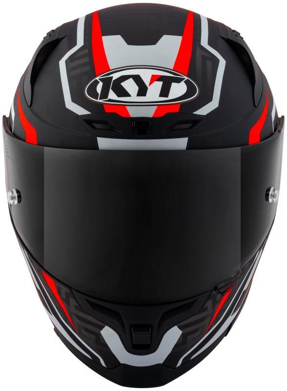 KYT Striker 2V #02 Matt Black Red Helmet