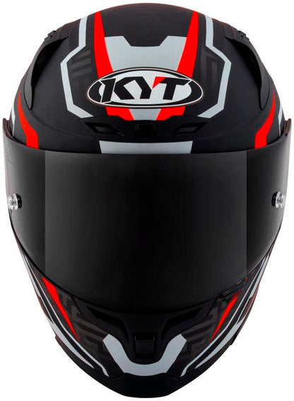 KYT Striker 2V #02 Matt Black Red Helmet