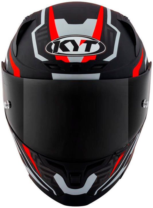 KYT Striker 2V #02 Matt Black Red Helmet