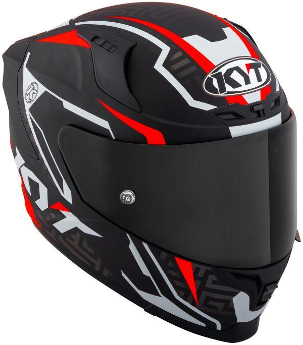 KYT Striker 2V #02 Matt Black Red Helmet