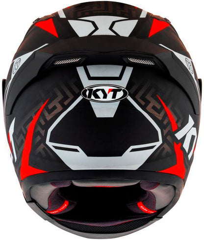 KYT Striker 2V #02 Matt Black Red Helmet