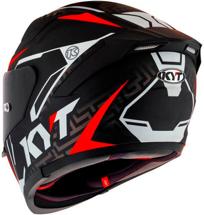 KYT Striker 2V #02 Matt Black Red Helmet