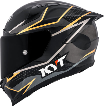 KYT Striker Davo Gloss Black Gold - Helmet