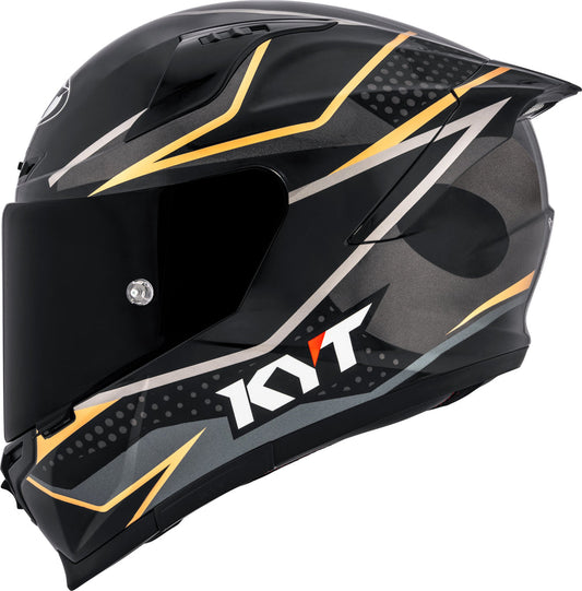 KYT Striker Davo Gloss Black Gold - Helmet