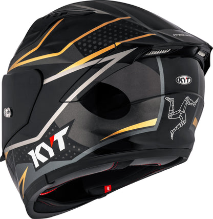 KYT Striker Davo Gloss Black Gold - Helmet