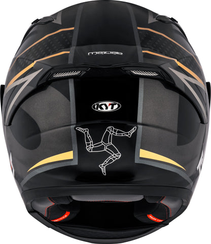 KYT Striker Davo Gloss Black Gold - Helmet