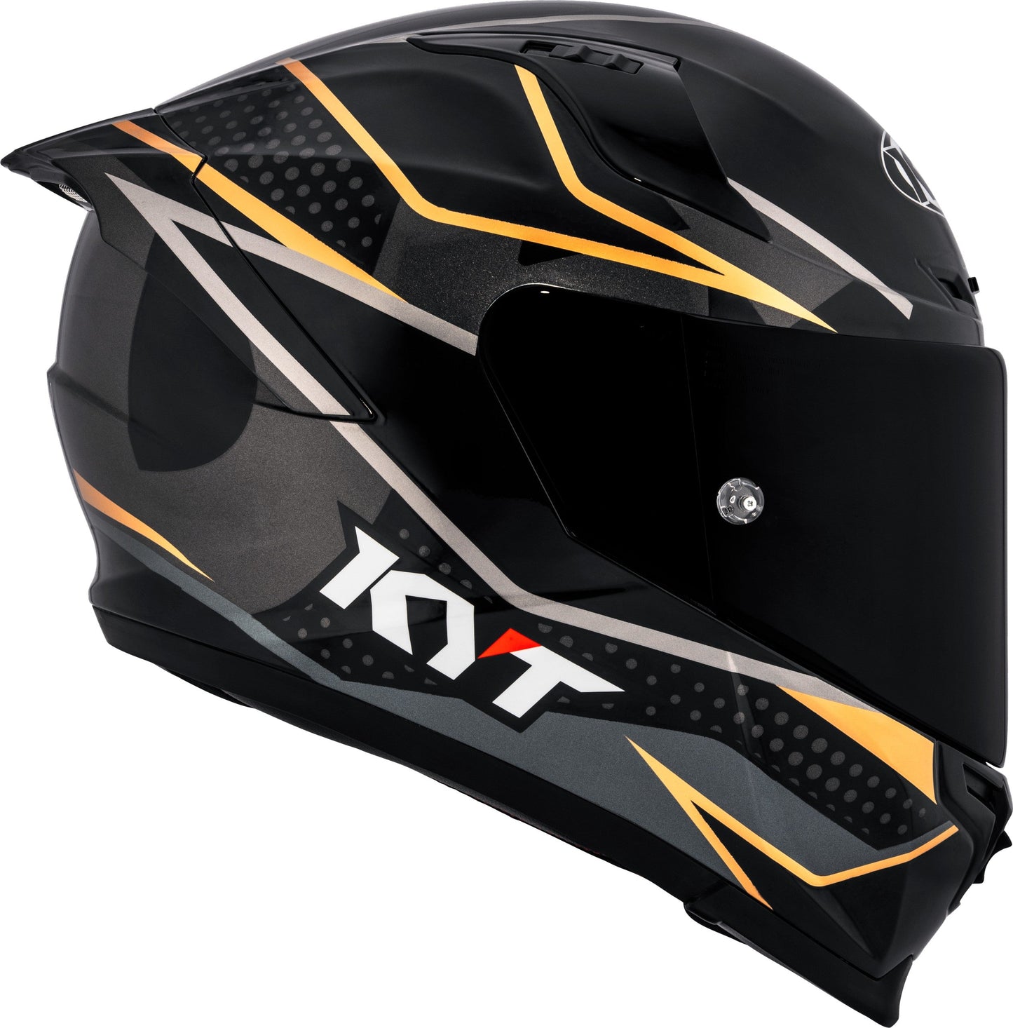 KYT Striker Davo Gloss Black Gold - Helmet