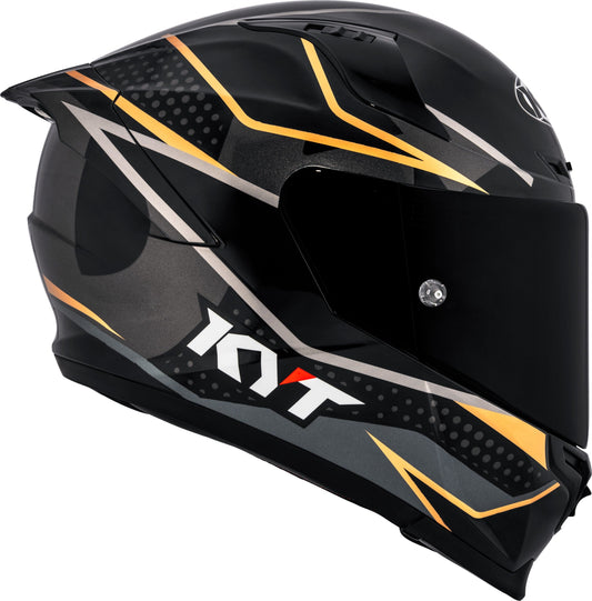 KYT Striker Davo Gloss Black Gold - Helmet