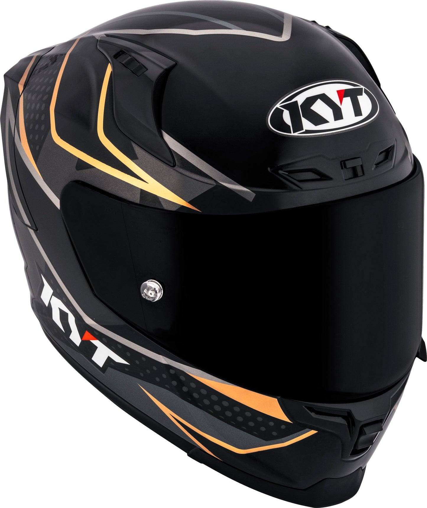 KYT Striker Davo Gloss Black Gold - Helmet