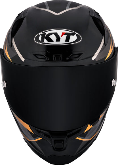 KYT Striker Davo Gloss Black Gold - Helmet