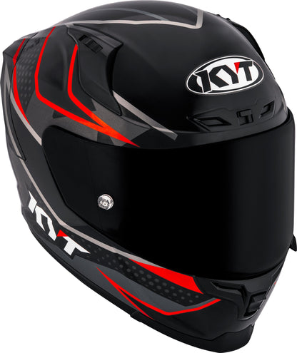 KYT Striker Davo Replica Gloss Black Red Fluro - Helmet