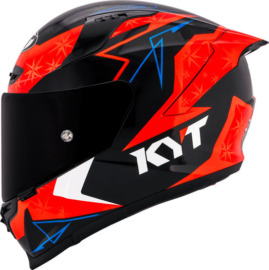 KYT Striker Fernandez Replica Gloss Black Red - Helmet