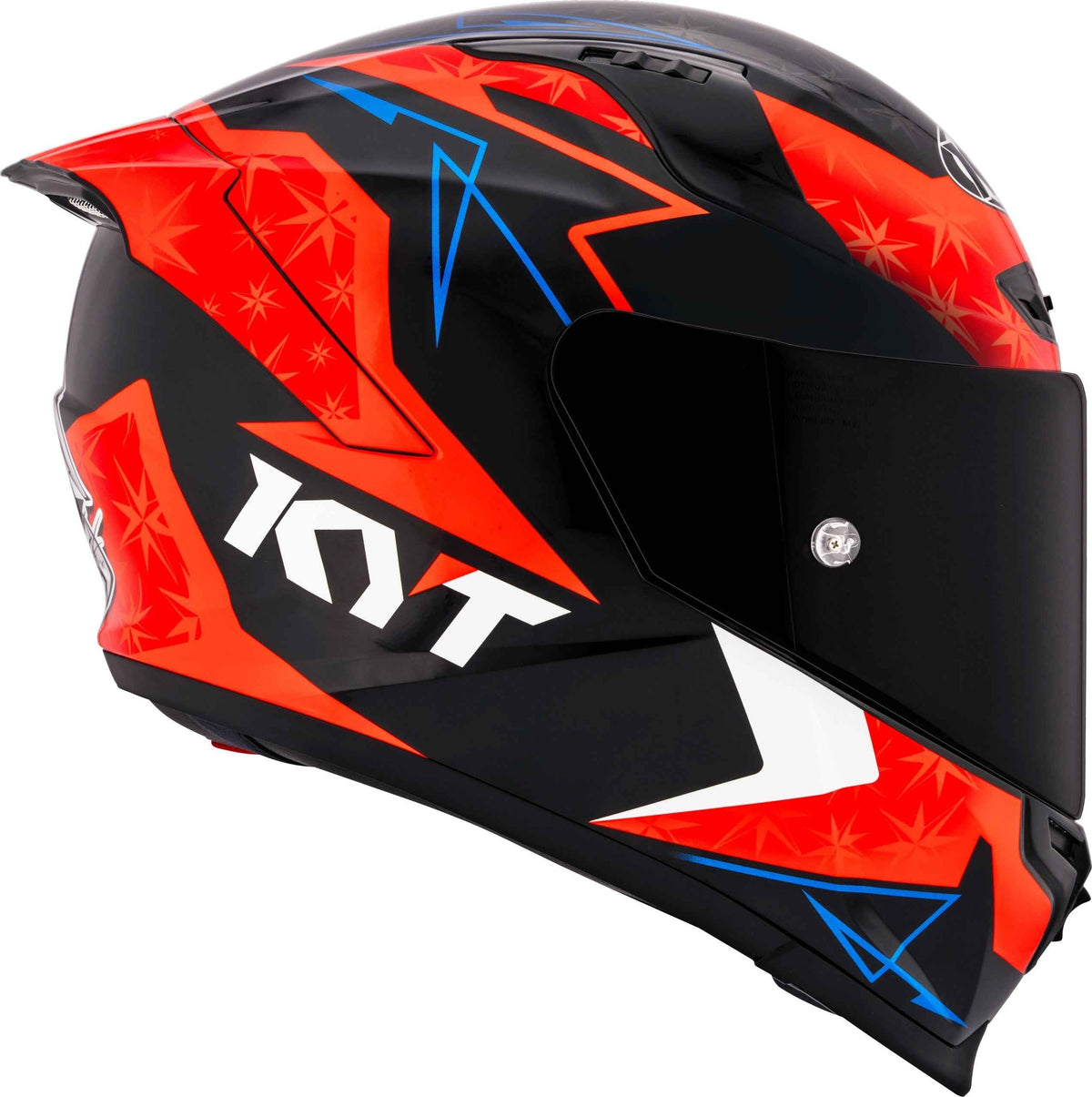 KYT Striker Fernandez Replica Gloss Black Red - Helmet