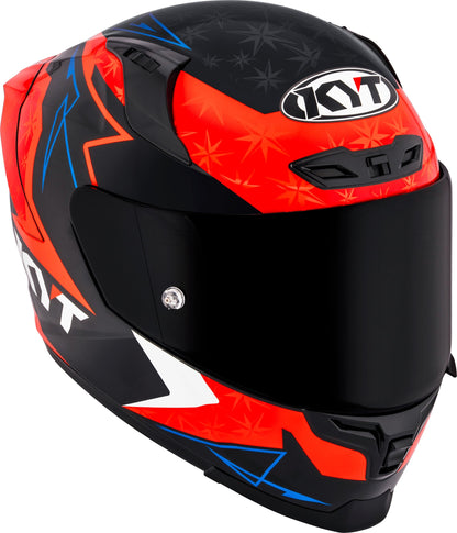 KYT Striker Fernandez Replica Gloss Black Red - Helmet